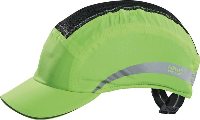 Anstoßkappe Airlite Pro 54-64cm neongelb Schirmlänge 5cm EN 812:2012 PRO FIT