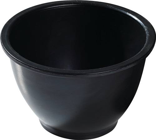 Gipsbecher H.90mm D.oben:125/unten:60mm kon.Gum.schwarz 1516