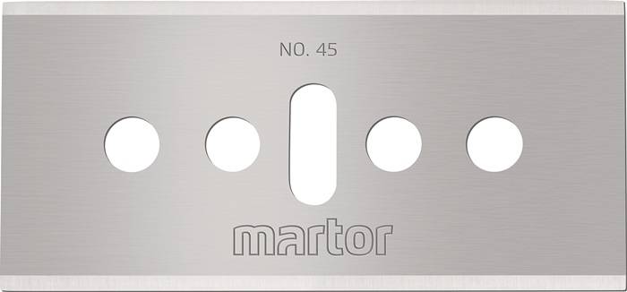 Gebürstetes Metallschild mit „NR. 45