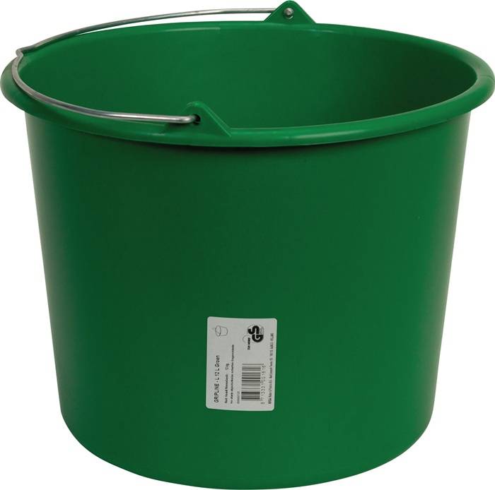 Baueimer GRIPLINE L 12l grau Ku.