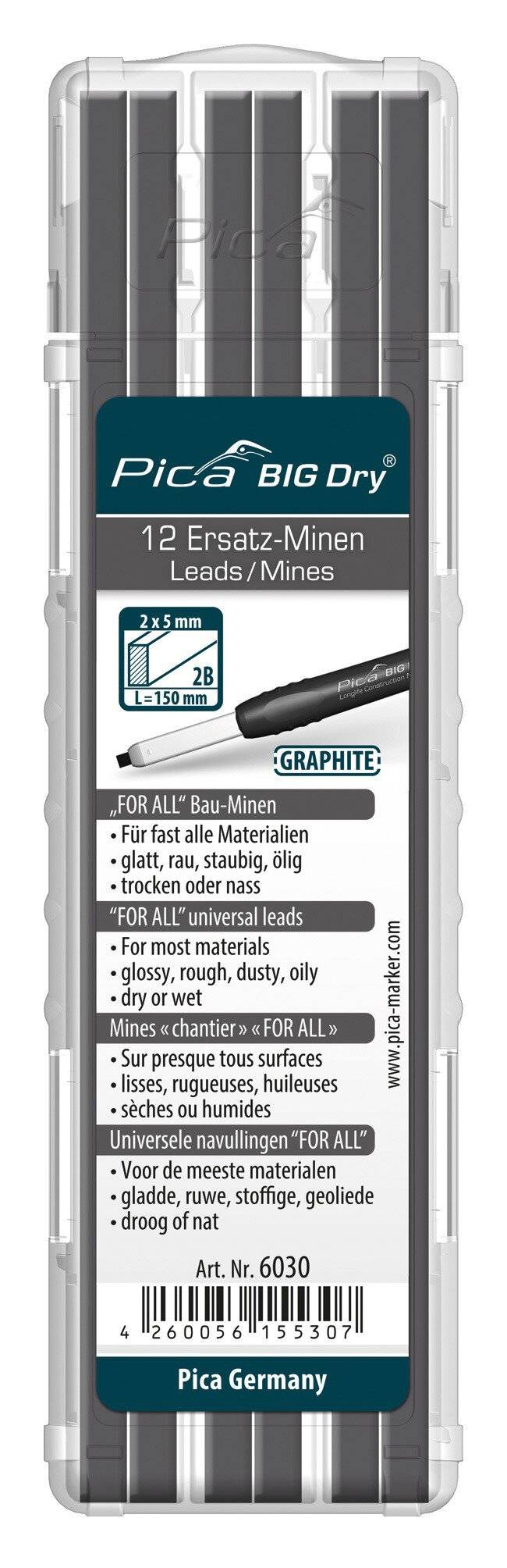 Minen-Set Pica BIG-Dry 12x graphit universell 12 Minen/Set