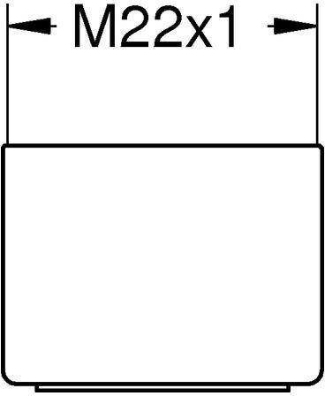 Ein weißer Behälter zeigt oben den Text „M22XT