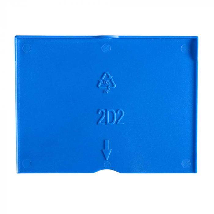Quertrennsteg für VarioPlus ProExtra - 2D2 - Polypropylen - blau - VE 1 Stück - Preis per Stück