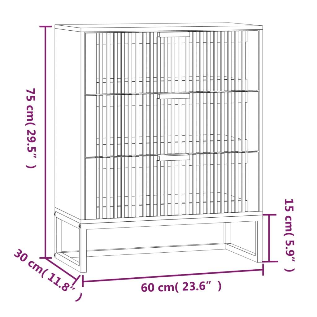 vidaXL Sideboard 60x30x75 cm Holzwerkstoff