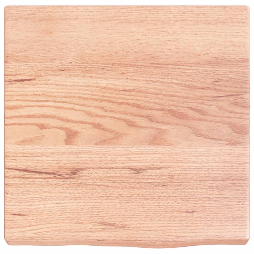 vidaXL Wandregal Hellbraun 40x40x(2-4) cm Massivholz Eiche Behandelt