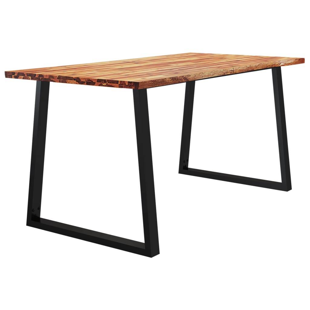 vidaXL Esstisch Baumkante 160x80x75 cm Massivholz Akazie