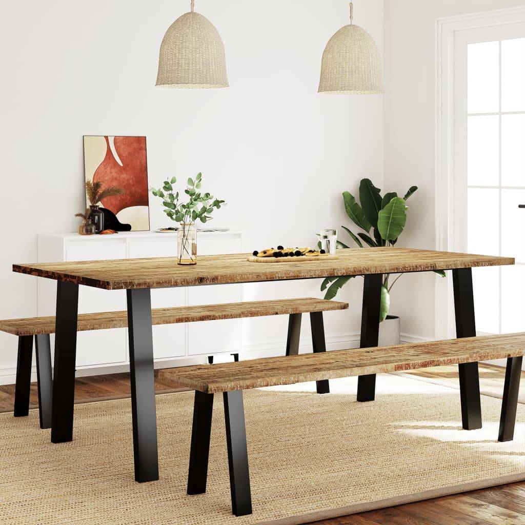 vidaXL Esstisch 200x90x75 cm Massivholz Akazie
