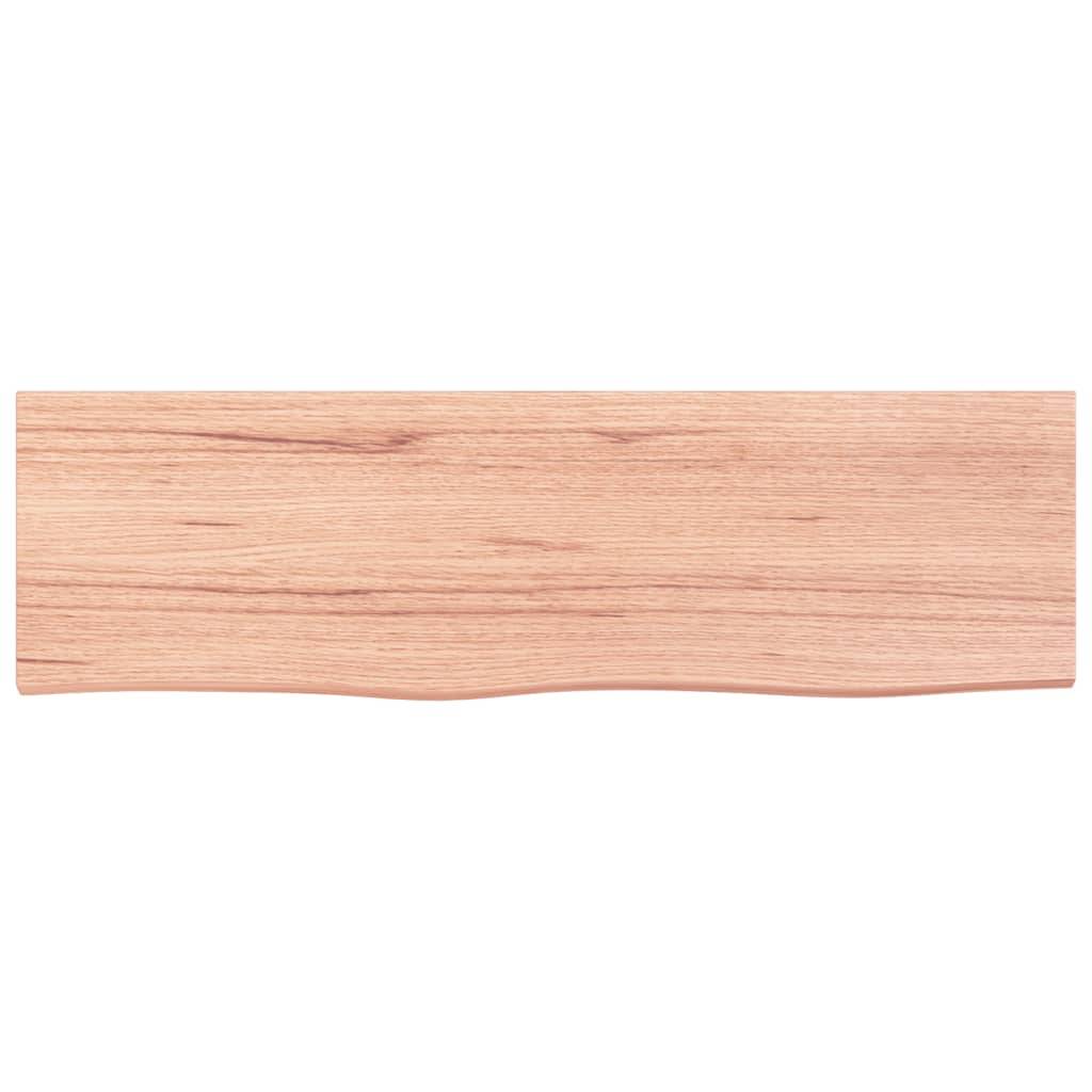 vidaXL Waschtischplatte Hellbraun 100x30x(2-6) cm Massivholz Behandelt