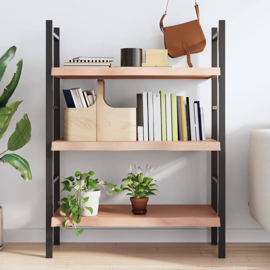 vidaXL Wandregal Hellbraun 80x50x(2-6) cm Massivholz Eiche Behandelt