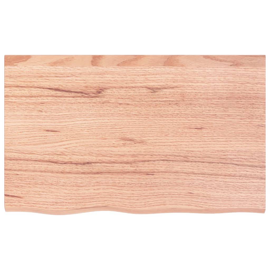 vidaXL Wandregal Hellbraun 80x50x(2-6) cm Massivholz Eiche Behandelt