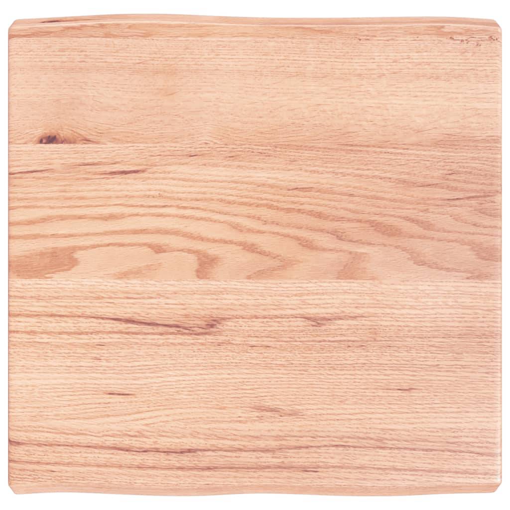 vidaXL Tischplatte 60x60x(2-6) cm Massivholz Behandelt Baumkante