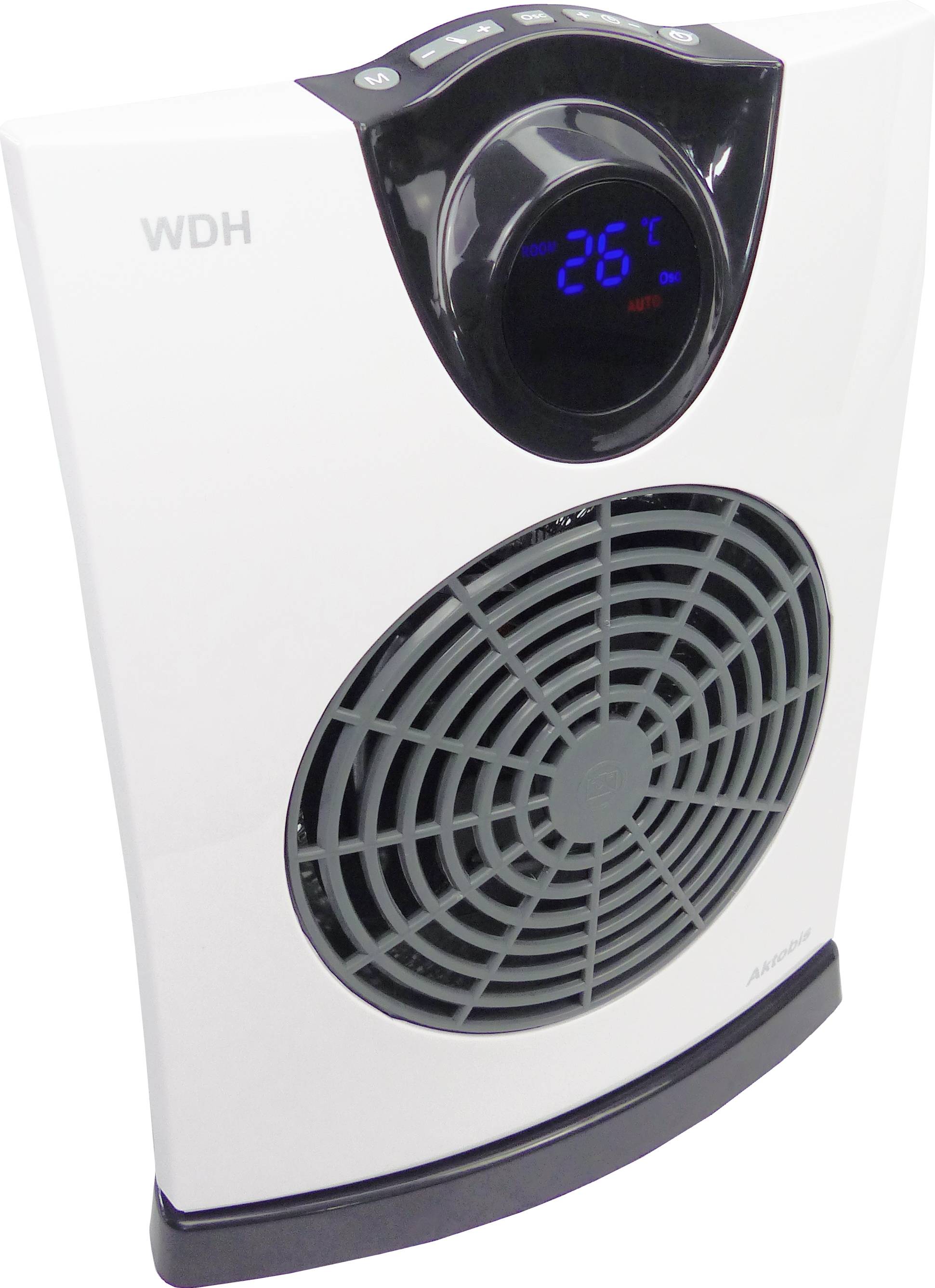 WDH Heizlüfter WDH-E20 - 2.000 W - bis 17 m² - Badheizer, E-Heizer, Elektroheizung, Standheizung