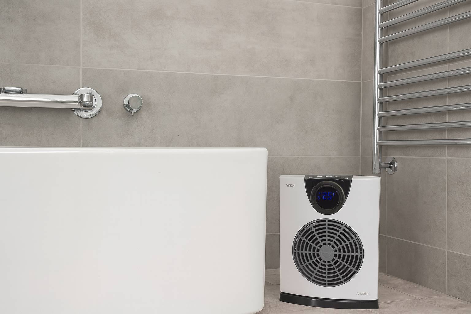 WDH Heizlüfter WDH-E20 - 2.000 W - bis 17 m² - Badheizer, E-Heizer, Elektroheizung, Standheizung