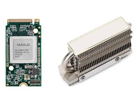 Mitac M2M-01HAI-MX1 AI Card (Hailo-8, M.2 Modul mit MX1/MX1D Kühler)