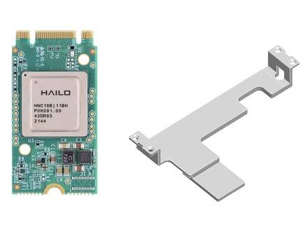 Mitac M2B-01HAI-MP1D AI Card (Hailo-8, M.2 Modul mit MP1-D Kühler)