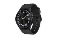 Samsung Galaxy Watch6 Classic - 43 mm - intelligente Uhr mit Band - Hybrid-Eco-Leder - schwarz - Bandgröße: S/M - Anzeig