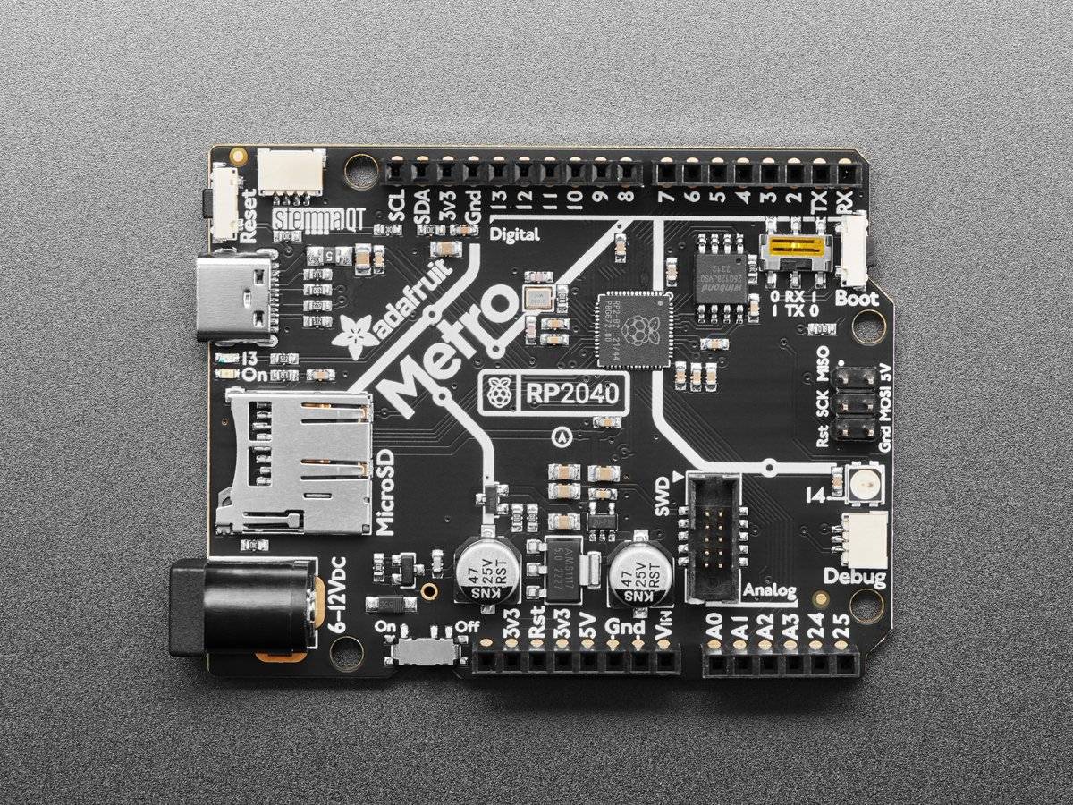 Adafruit Metro RP2040 133MHz 3.3V Logic 16MB Flash USB C Port 5786