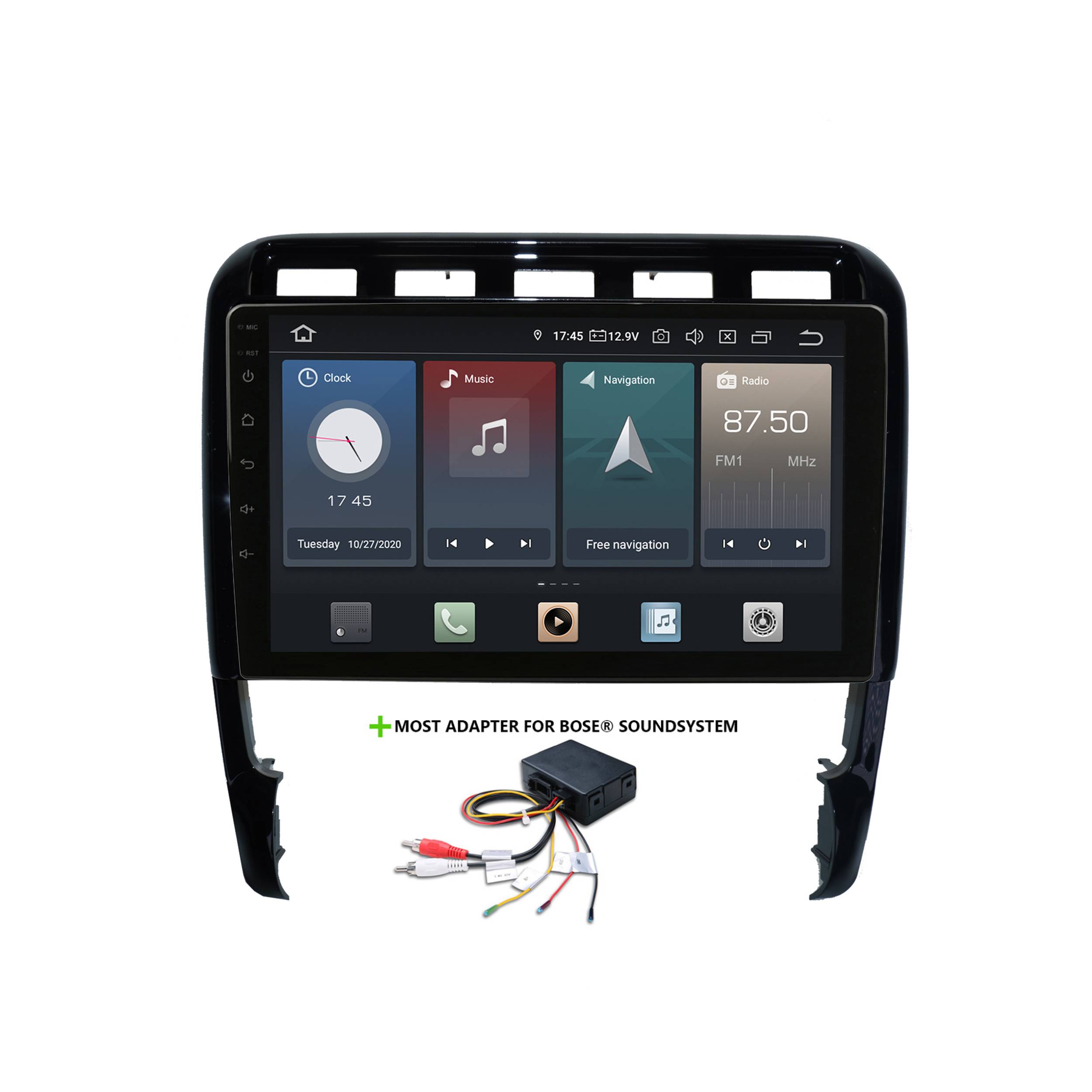 Für Porsche Cayenne 9PA BOSE AMP 9" Android GPS Navigation CarPlay