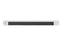 Lanberg AK-1103-S, Bürstenleiste, Schwarz, Grau, Metall, 1U, 48,3 cm (19 Zoll), 482,6 mm