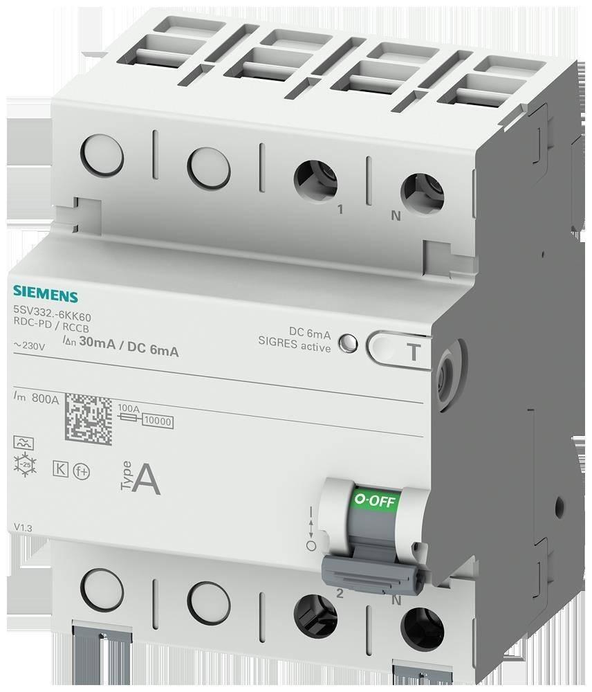 Siemens Dig.Industr. FI-Schutzschalter 2-polig 5SV3324-6KK60
