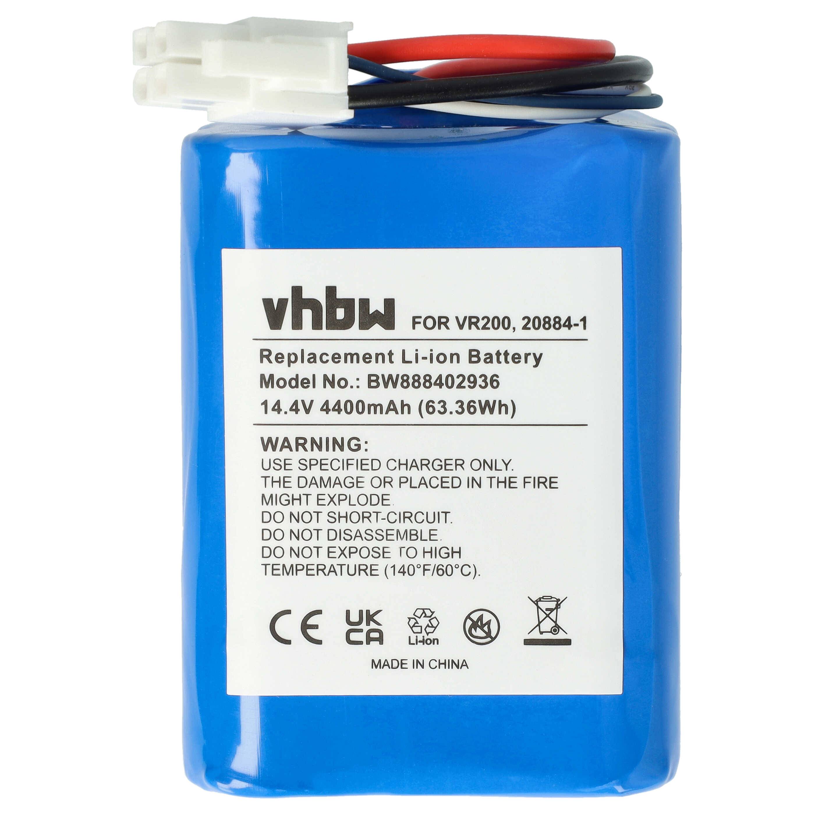 vhbw Akku Ersatz für Vorwerk 20884-1 für Saugroboter (4400 mAh, 14,4 V, Li-Ion)
