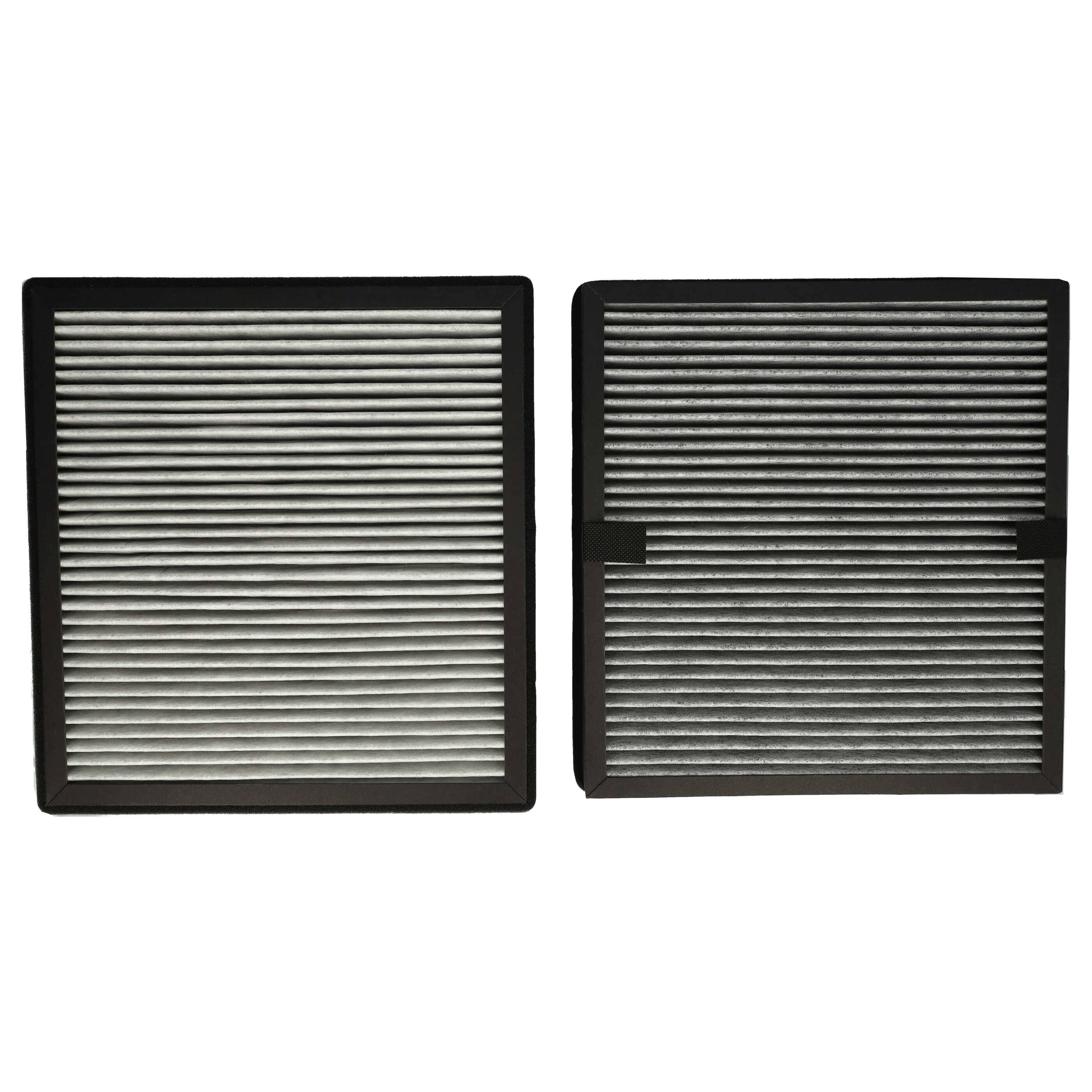 vhbw 2-teiliges Filter-Set Ersatz für Ideal 8734001 für Luftreiniger - HEPA-Filter, Aktivkohlefilter