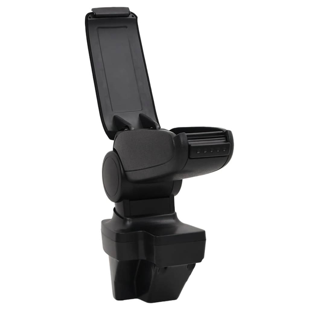 vidaXL Auto-Armlehne Schwarz 15x35x(33-49,5) cm ABS