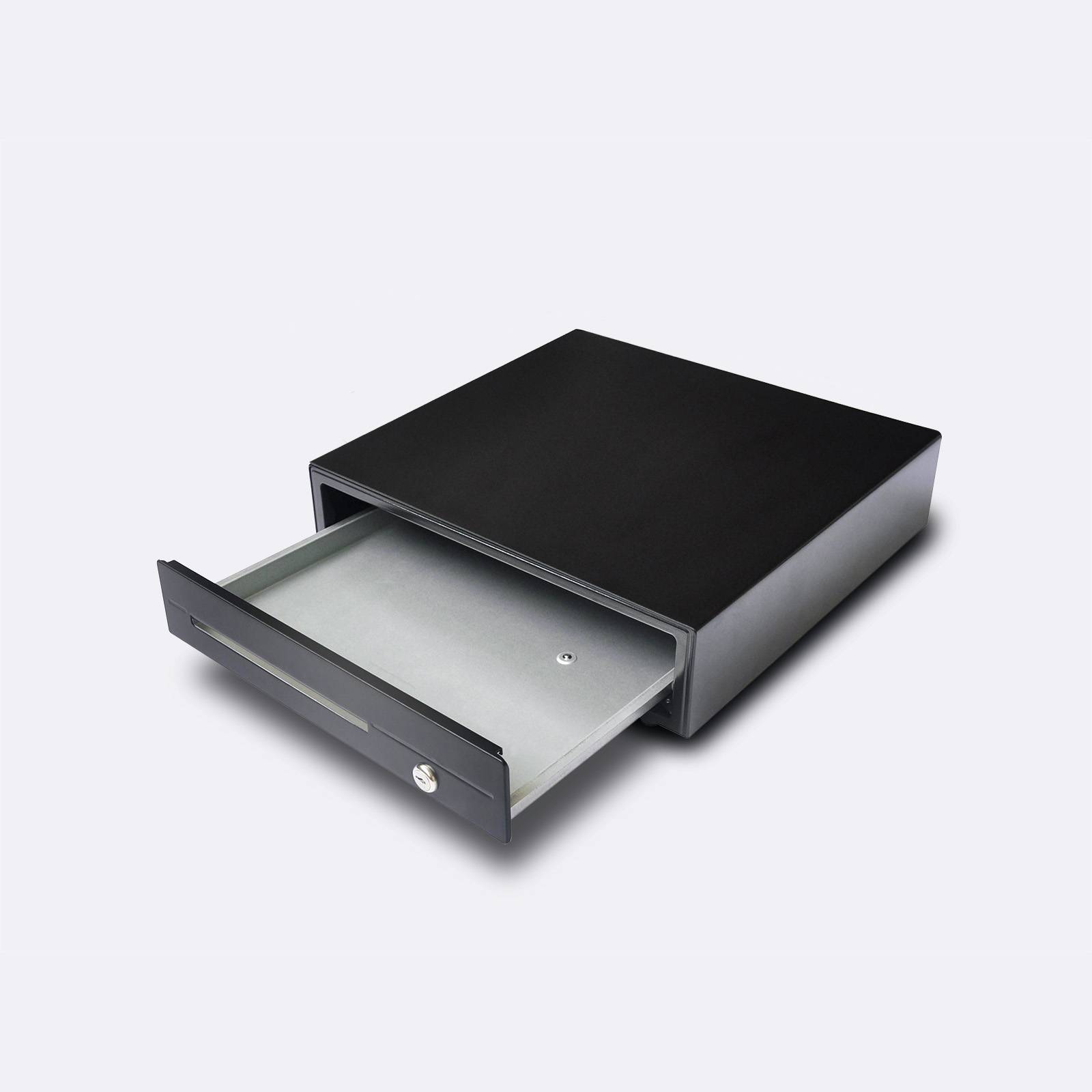 CAS Kassenschublade OHNE Geld-Einsatz, Profi Kassenlade, CDR-R41, 12V, schwarz, 410 x 420 x 100 mm