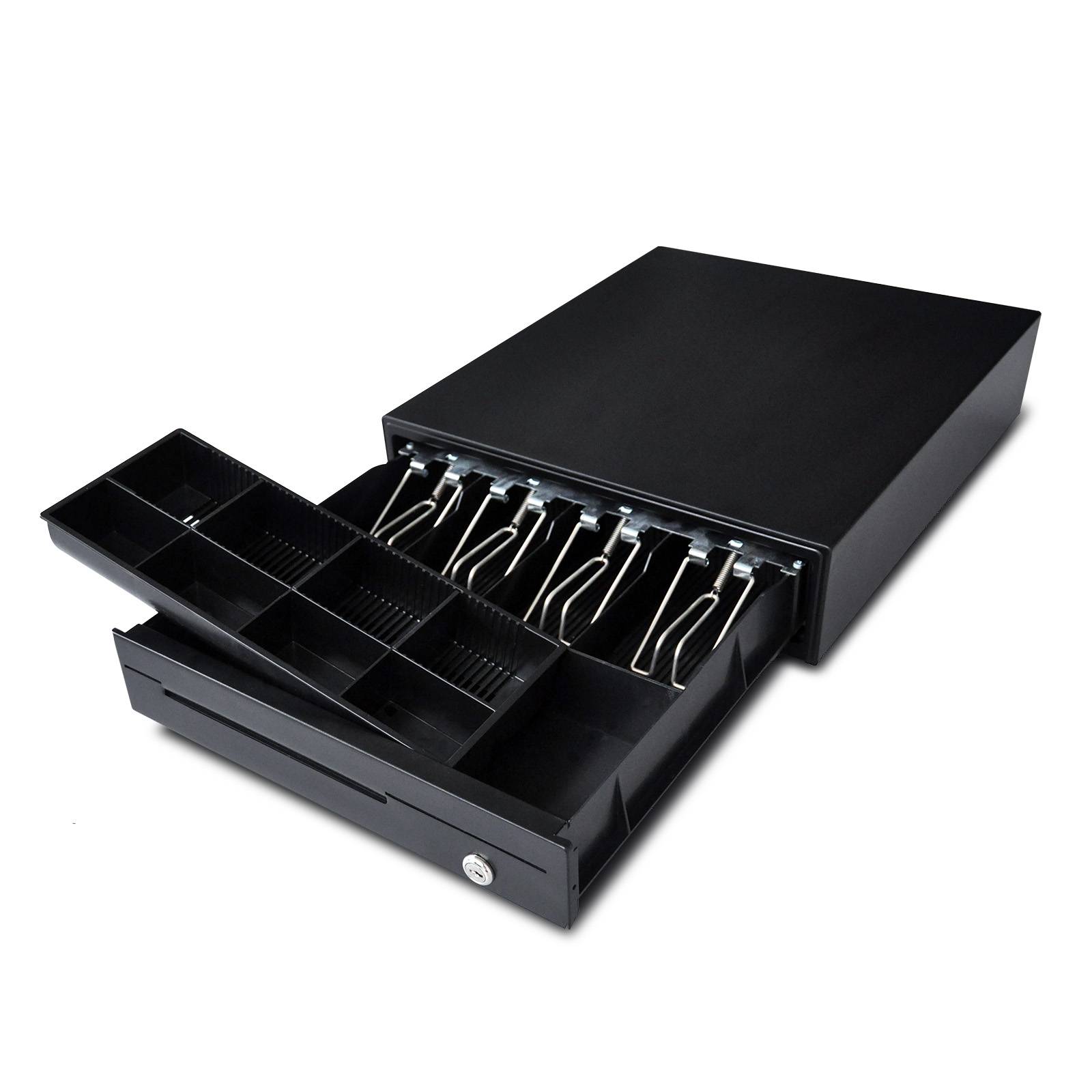 CAS kompakte Profi Kassenschublade, CDR-E35, USB-Anschluss, schwarz, 350 x 405 x 90 mm