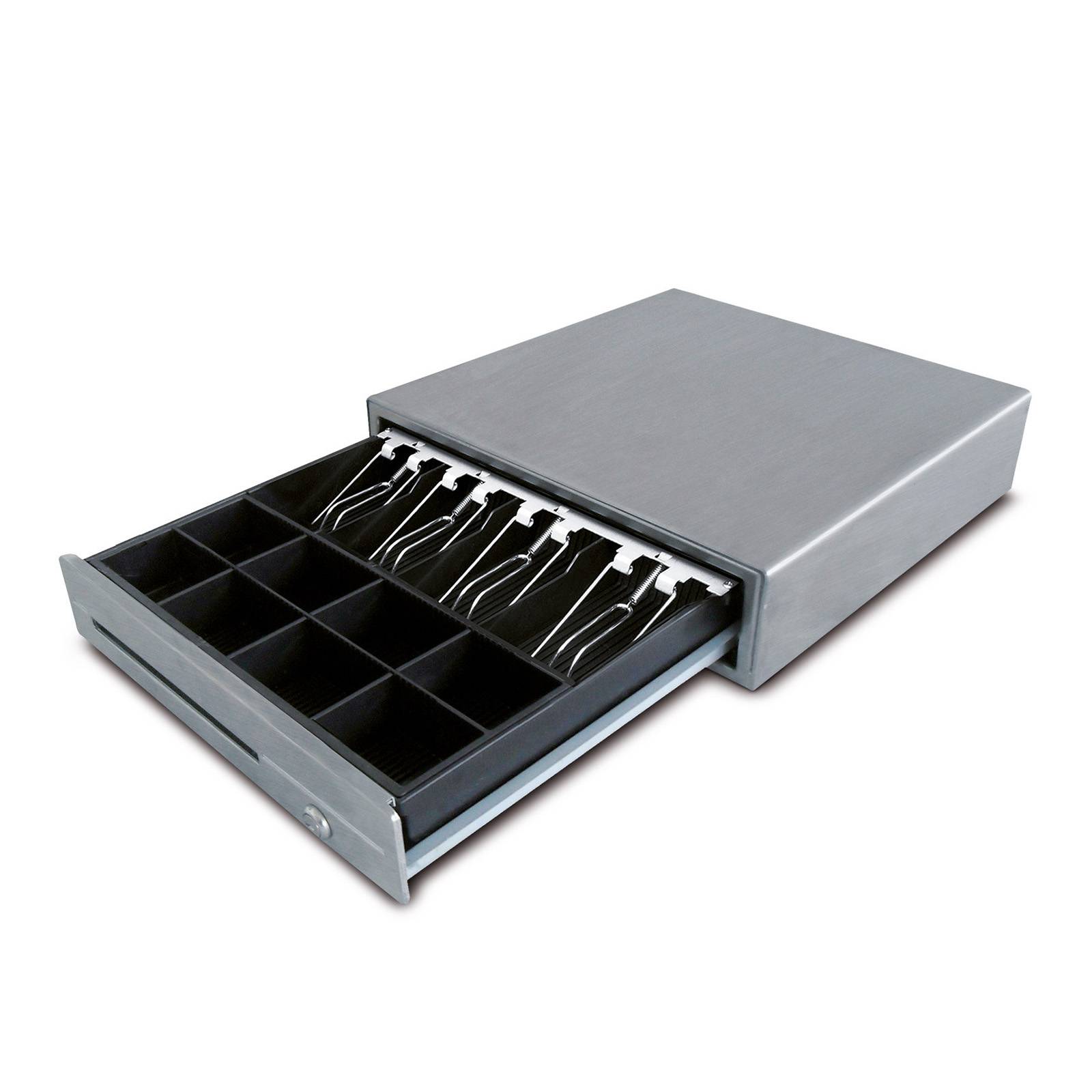 CAS Kassenschublade, Profi Kassenlade, CDR-R41, 24V, edelstahl, 410 x 420 x 100 mm