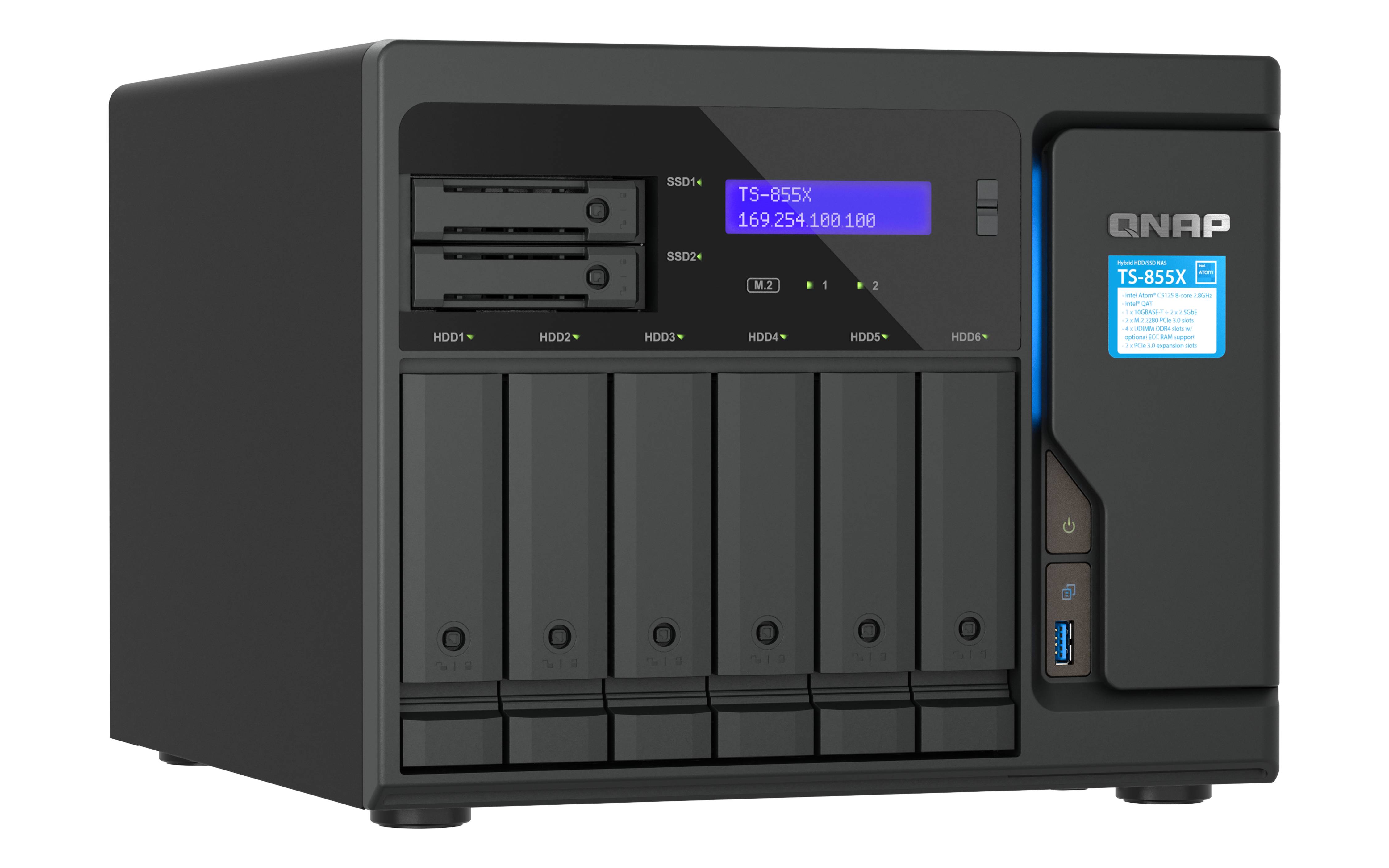 QNAP TS-855X - NAS-Server - 8 Schächte - SATA 6Gb/s