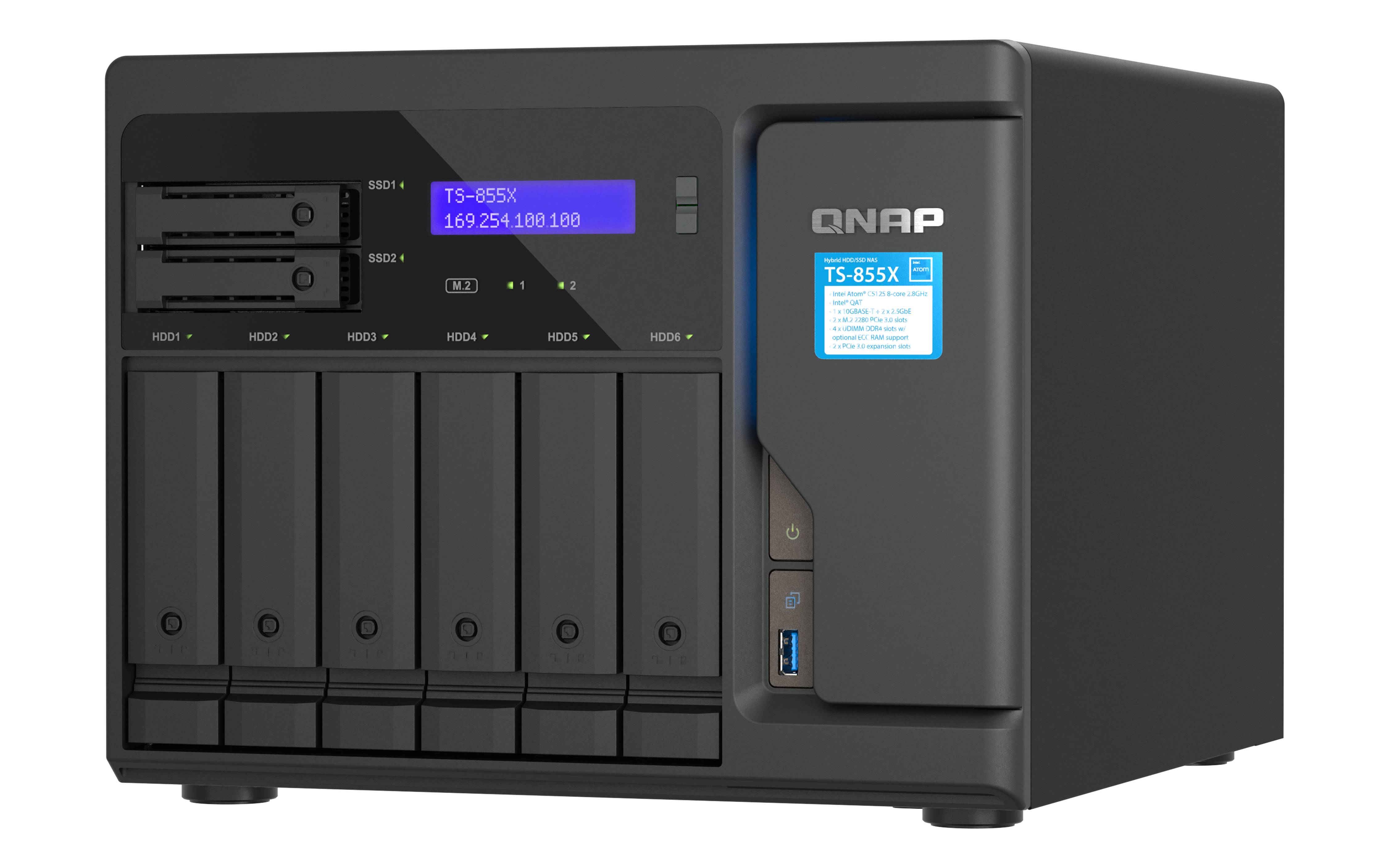 QNAP TS-855X - NAS-Server - 8 Schächte - SATA 6Gb/s