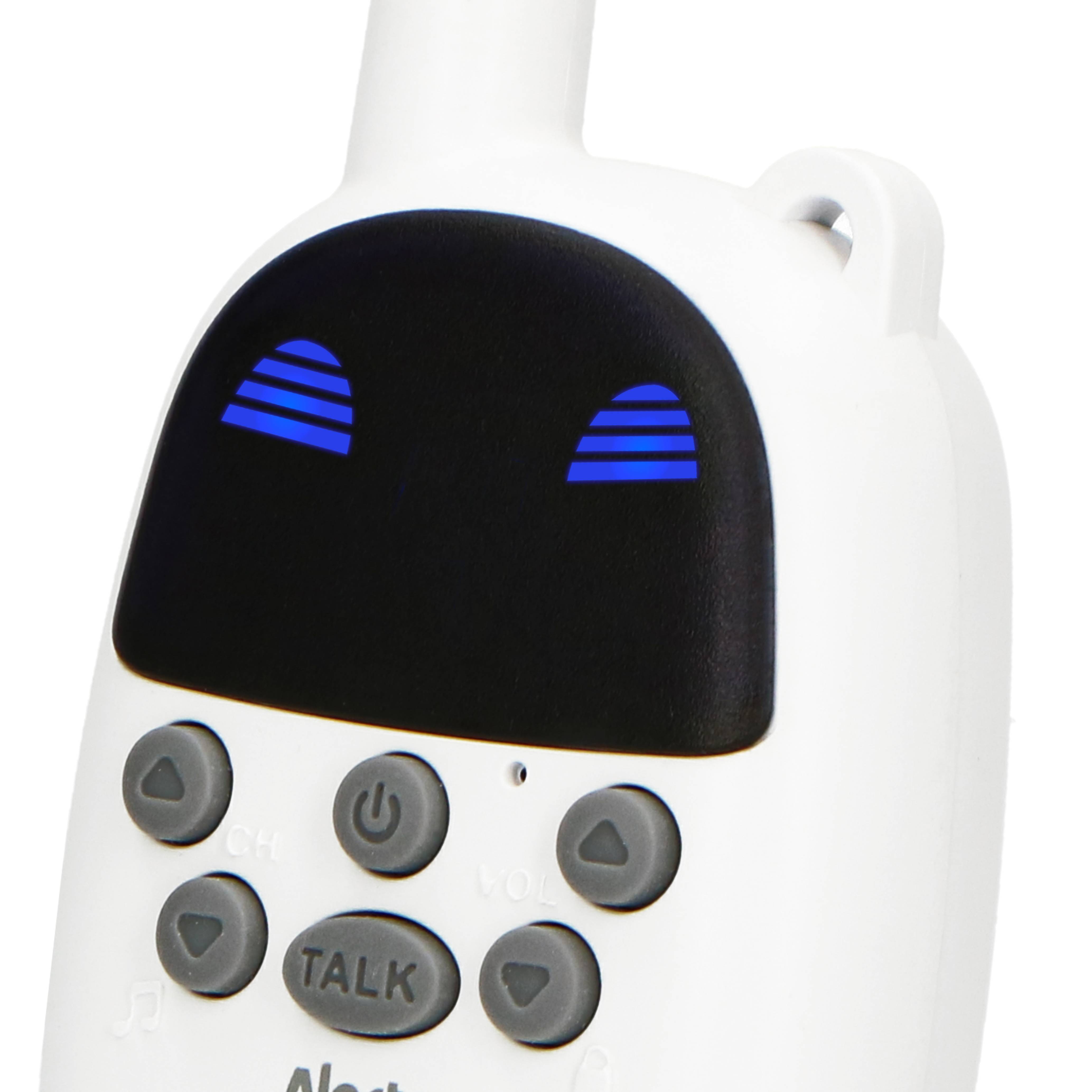 Alecto FR-09 - Set von 2 Funkgeräten für Kinder - 3 km Reichweite, weiß