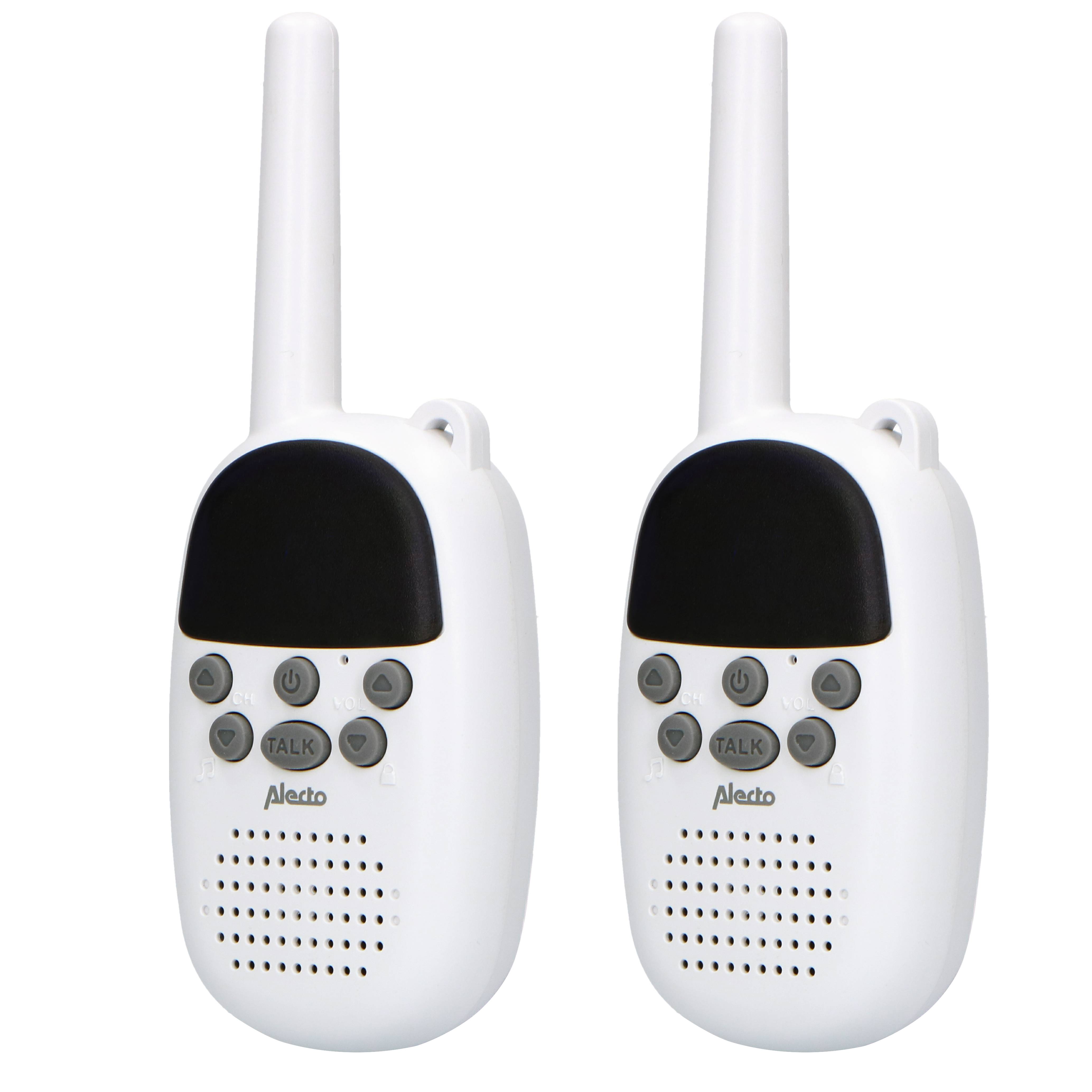 Alecto FR-09 - Set von 2 Funkgeräten für Kinder - 3 km Reichweite, weiß
