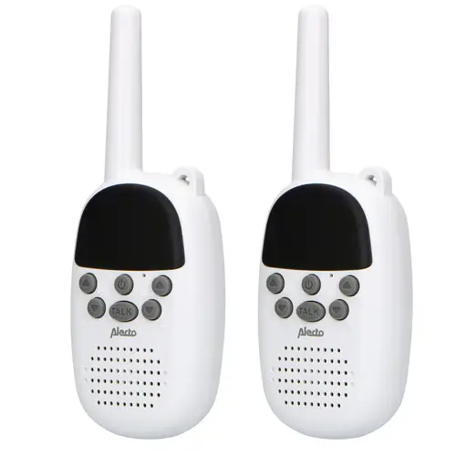 Alecto FR-09 - Set von 2 Funkgeräten für Kinder - 3 km Reichweite, weiß Alecto FR-09 - Set von 2 Funkgeräten für Kinder - 3 km Reichweite, weiß