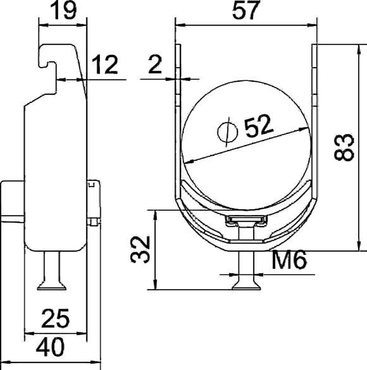 OBO Bettermann Bügelschelle BS-U1-K-52 FT