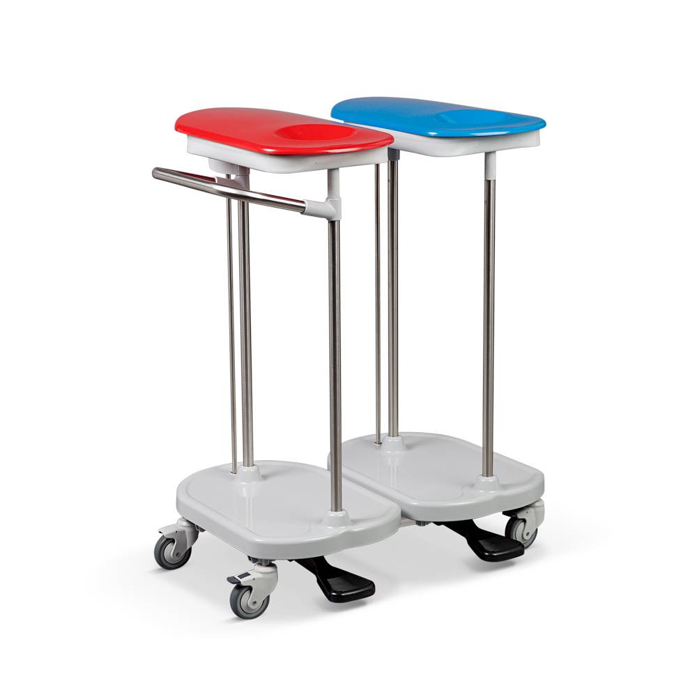 ETERNASOLID MULTICART Abfallsammler 2-fach, fahrbar, koppelbar