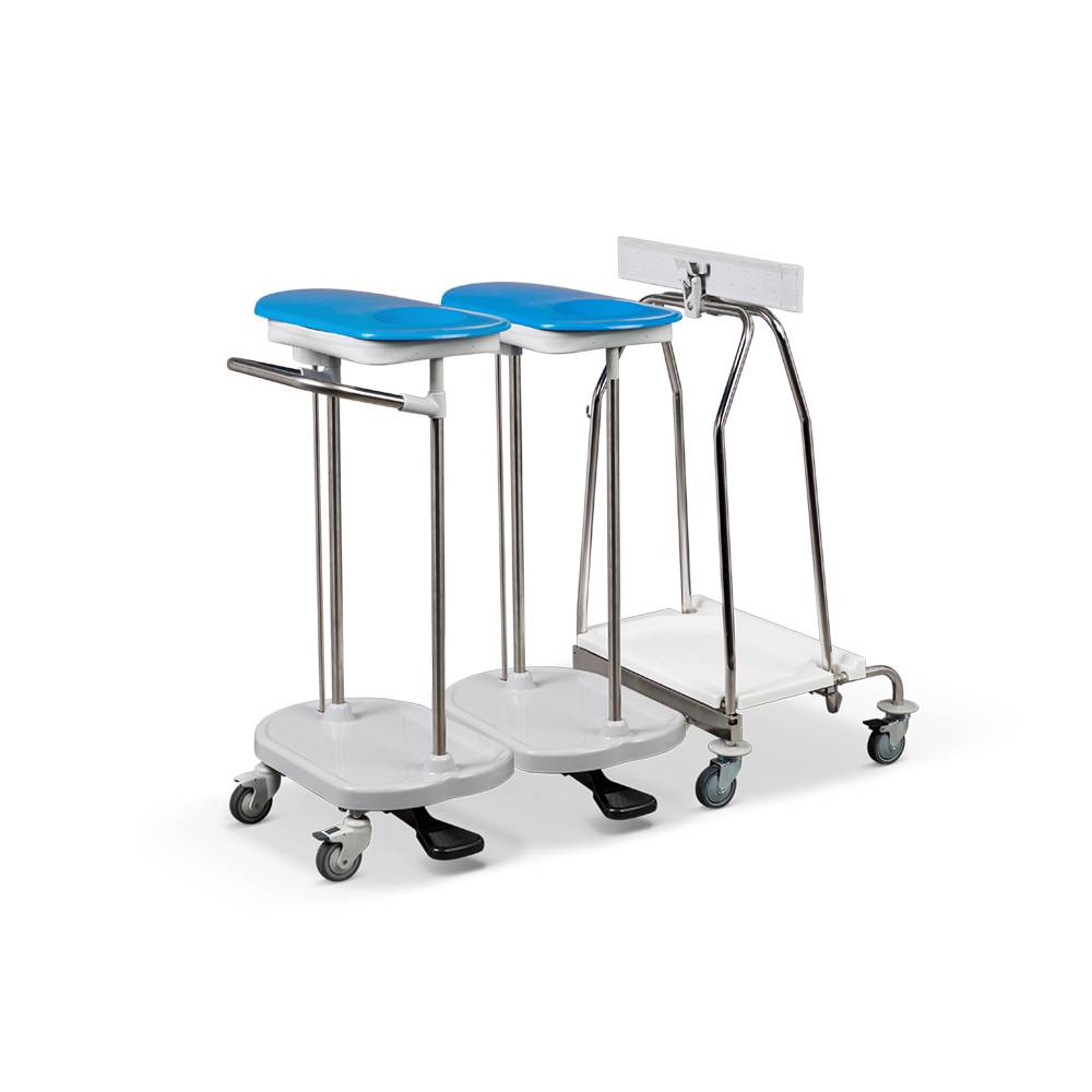 ETERNASOLID Kombisammler, inkl. Abfallsammler "Klappi", 2-fach, koppelbar