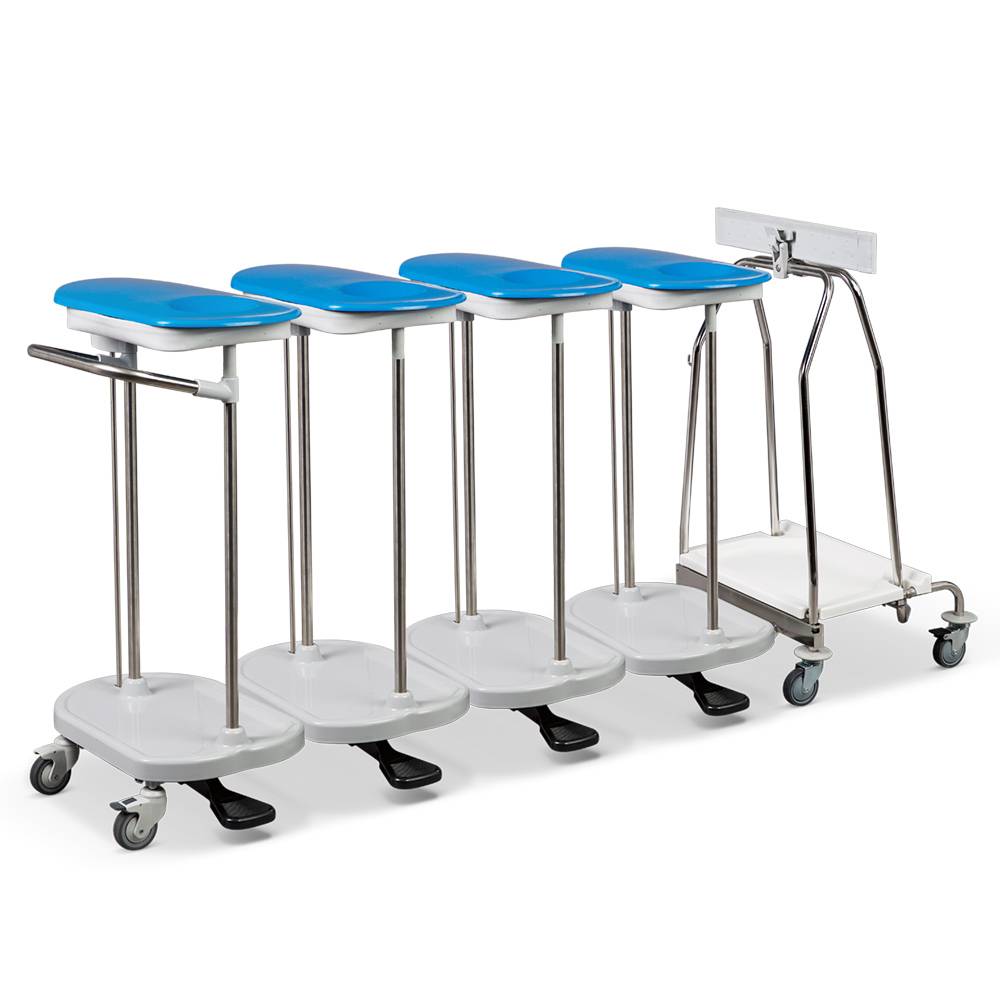 ETERNASOLID Kombisammler, inkl. Abfallsammler "Klappi", 4-fach, koppelbar