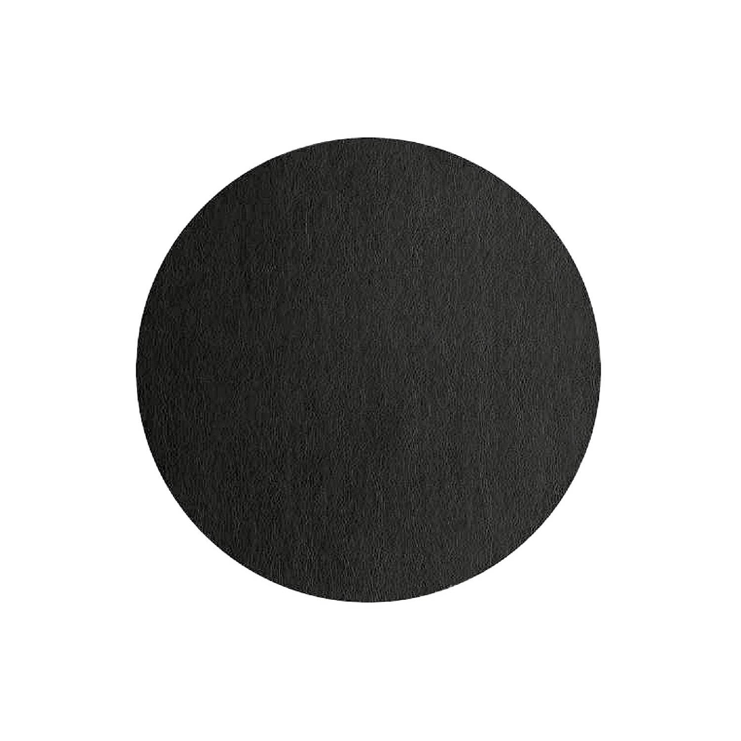 ASA Selection 7855420 Lederoptik Tischset rund, Ø 38 cm, Lederoptik, Polychlorid, schwarz