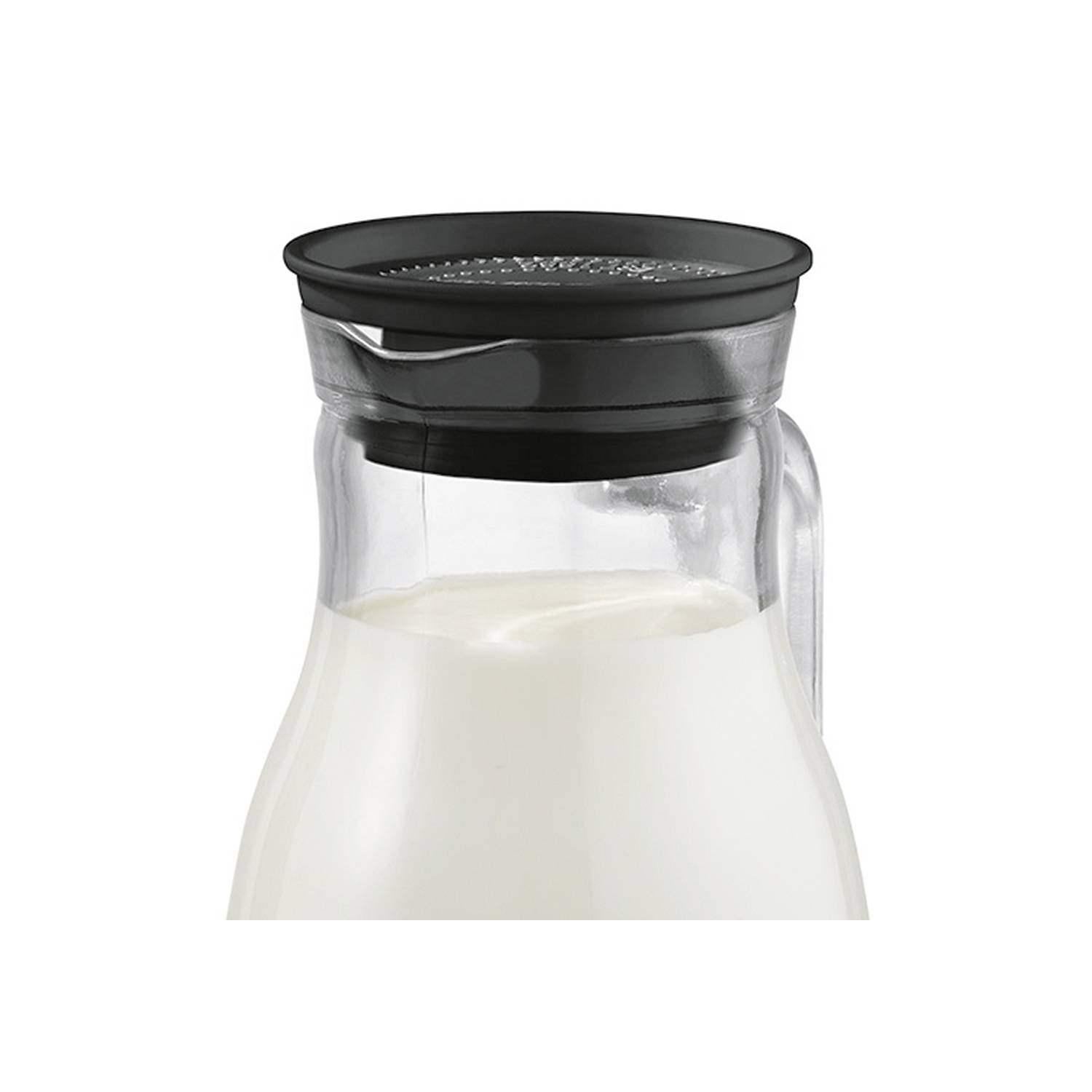 APS Glas Karaffe mit Deckel und Sieb Old Fashioned 1,8l