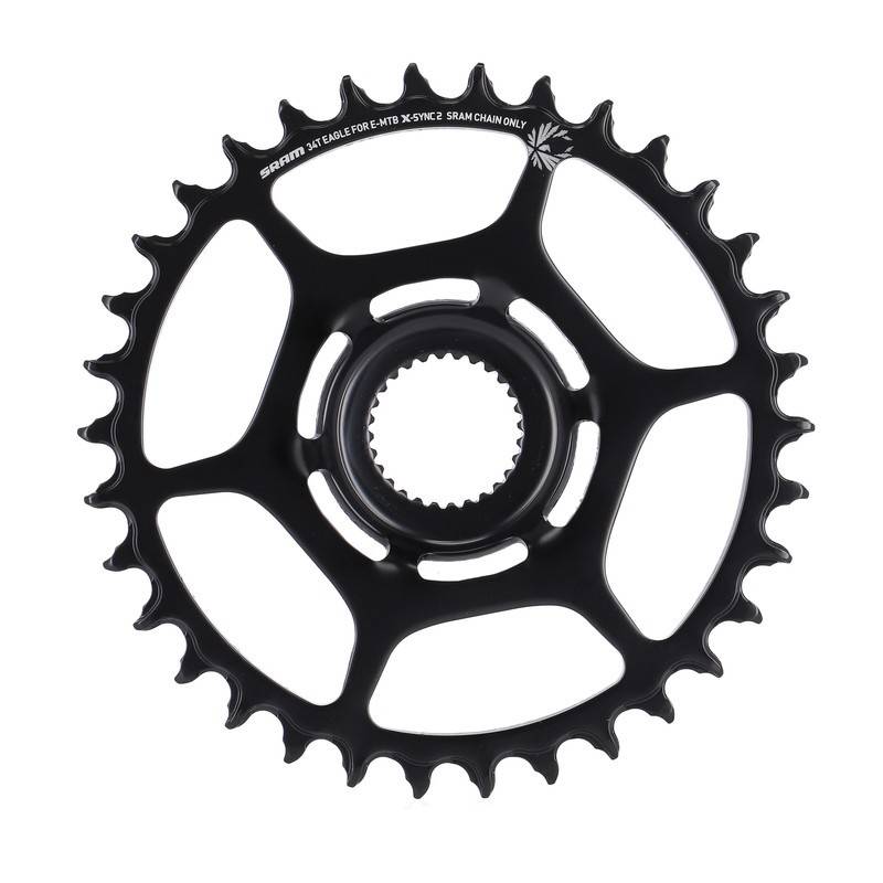SRAM Kettenblatt X-Sync2 Eagle 12-f. 34 Z.,,Stahl, DM, für Bosch, schwarz