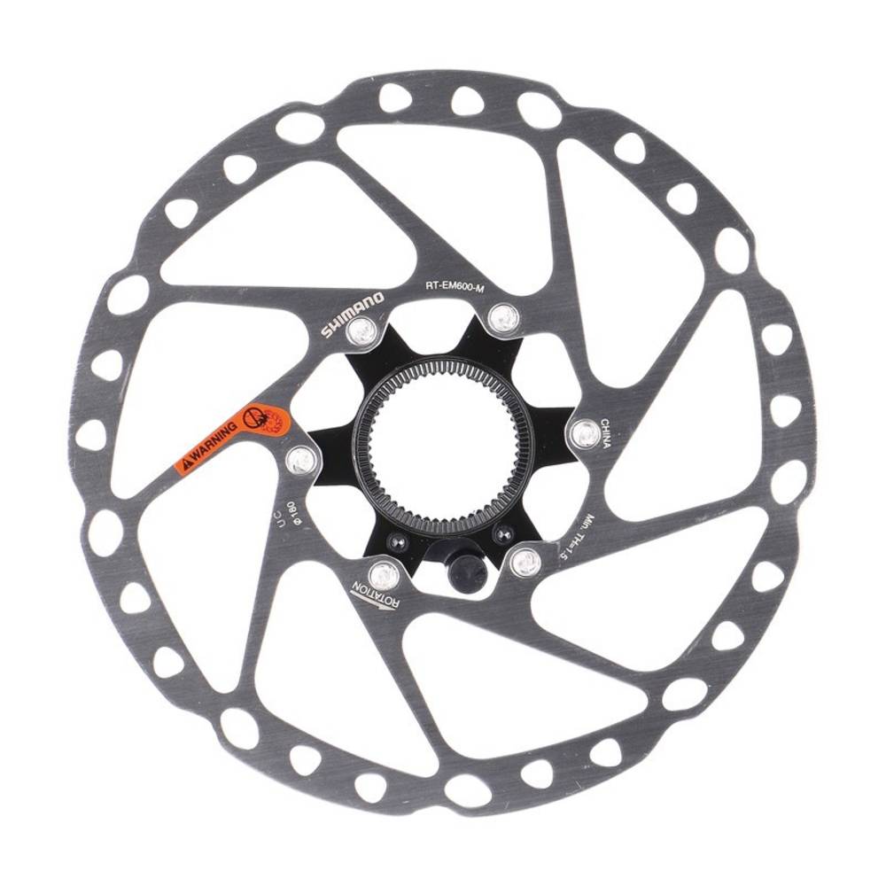 SHIMANO Bremsscheibe RT-EM600 180 mm, CenterLock-Aufnahme, silber