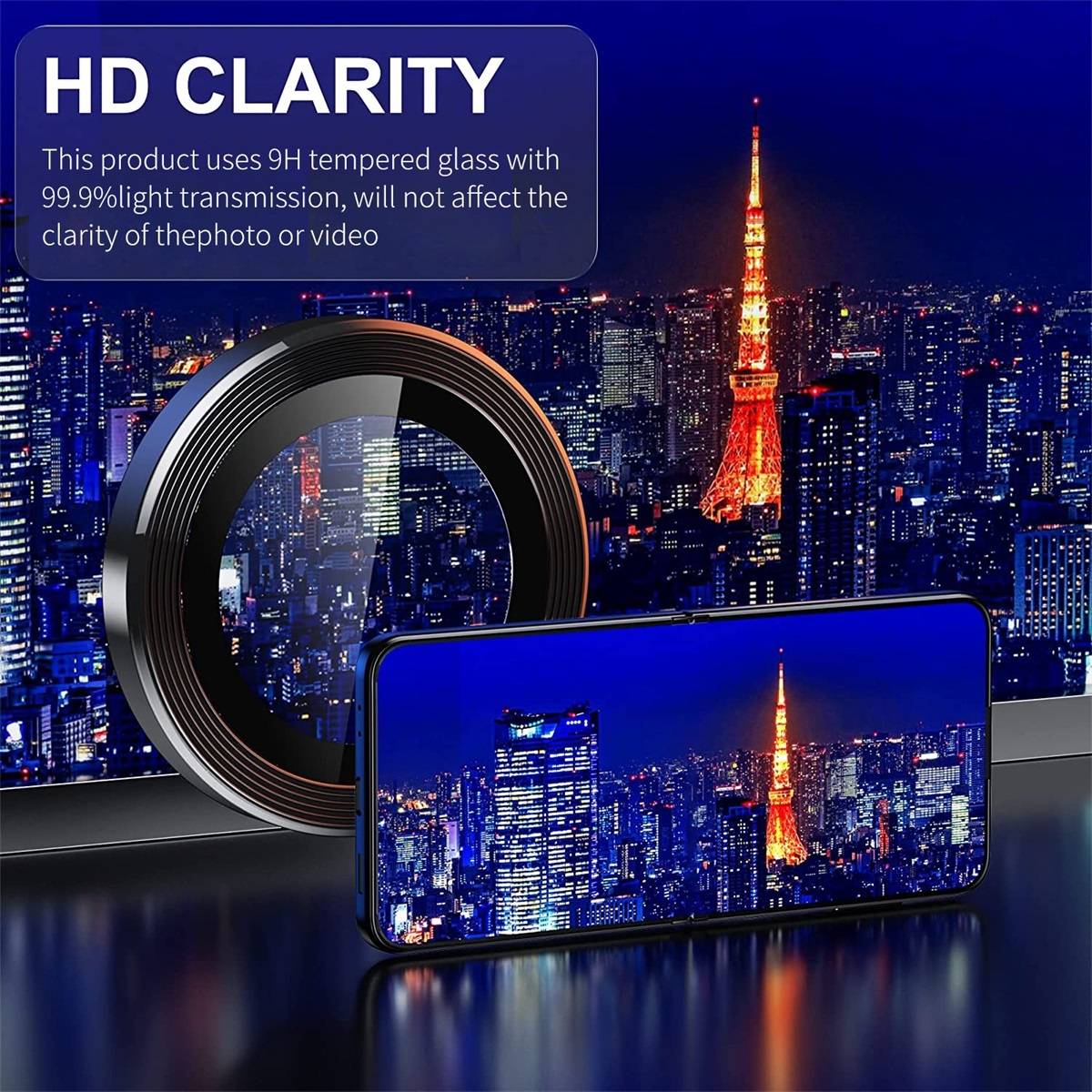 Für Samsung Galaxy Z Flip5 5G Schutzglas Kamera Linse Hart Glas Silber