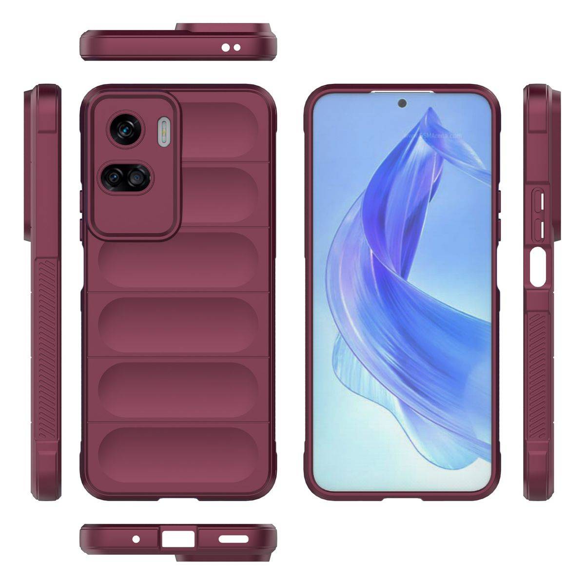 Für Honor 90 Lite TPU Flanell Schutz Handy Hülle Phone Case Schwarz