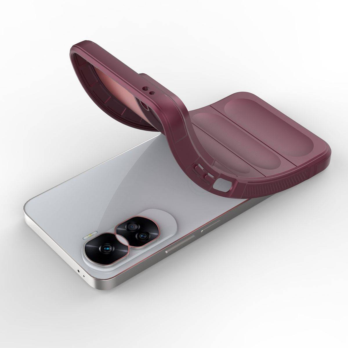 Für Honor 90 Lite TPU Flanell Schutz Handy Hülle Phone Case Schwarz