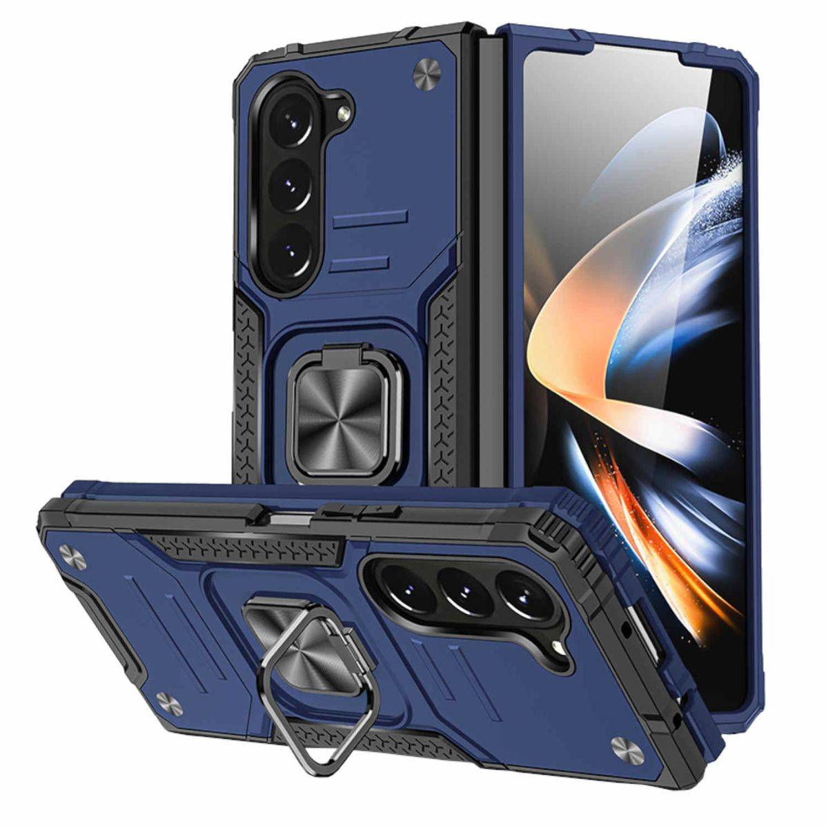 Für Samsung Galaxy Z Fold5 5G Armor Magnet Ring Cover Handy Hülle Neu