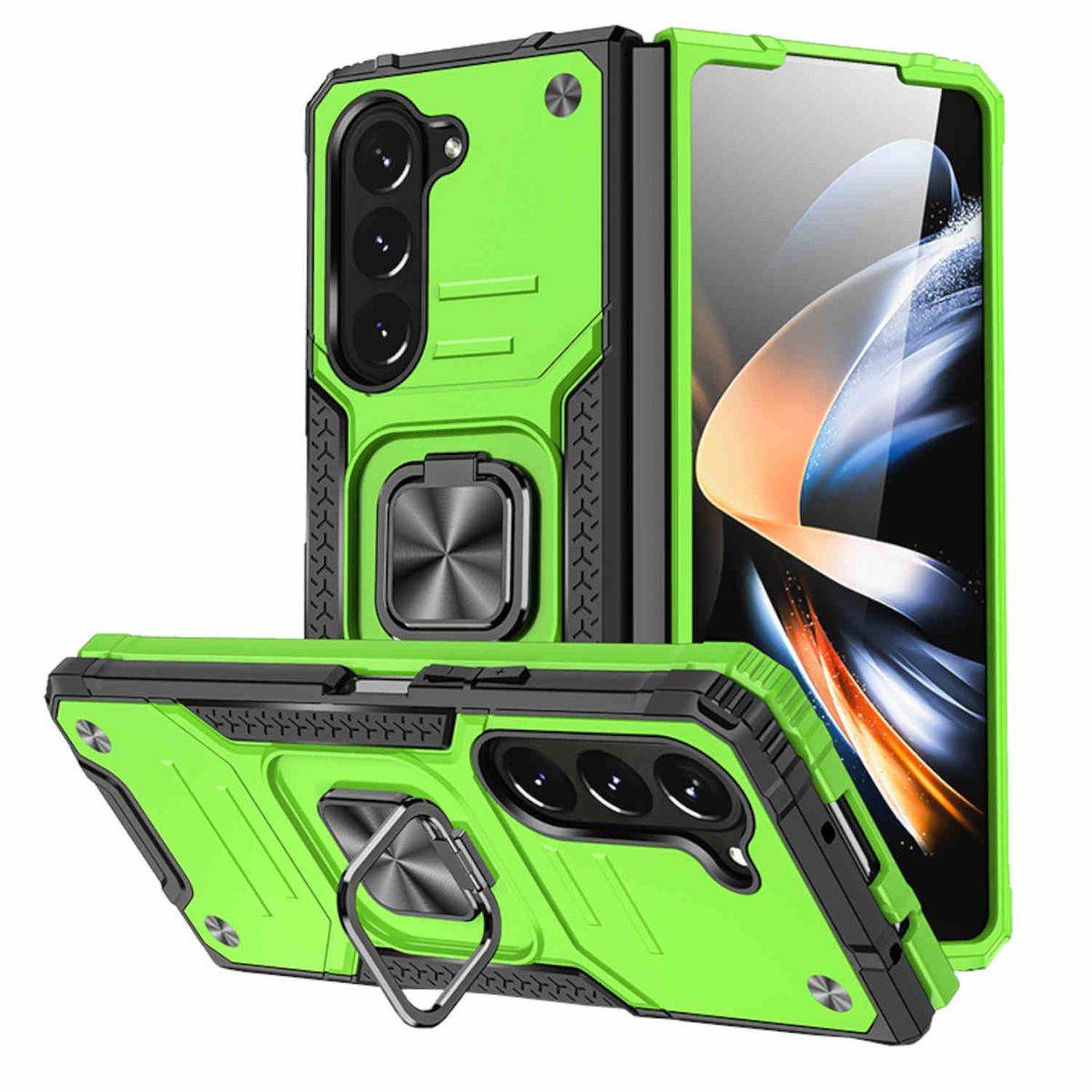Für Samsung Galaxy Z Fold5 5G Armor Magnet Ring Cover Handy Hülle Neu