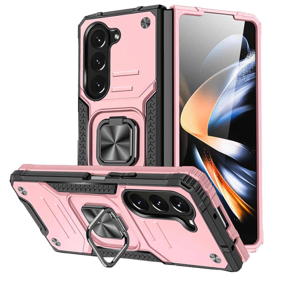 Für Samsung Galaxy Z Fold5 5G Armor Magnet Ring Cover Handy Hülle Neu