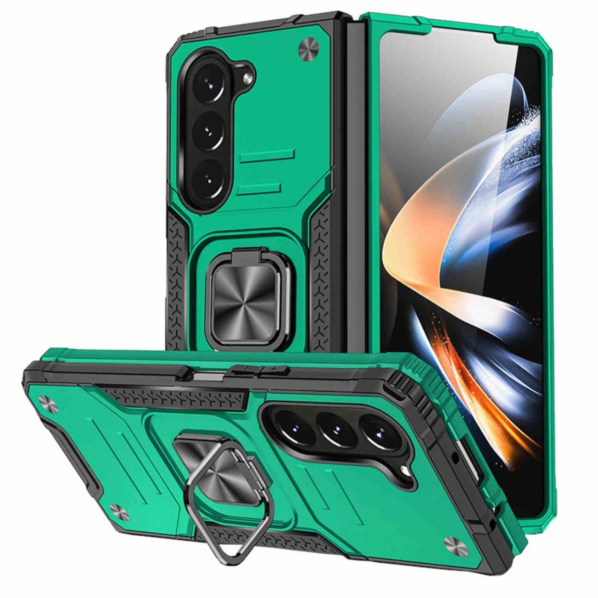 Für Samsung Galaxy Z Fold5 5G Armor Magnet Ring Cover Handy Hülle Neu